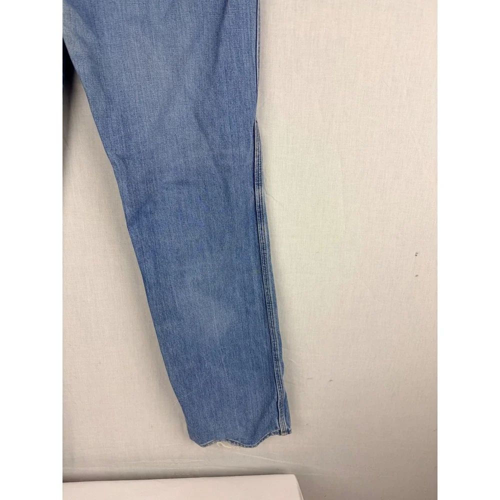 Vintage Wrangler Cowboy Cut Jeans Mens Blue Straight Leg Western Denim Pants